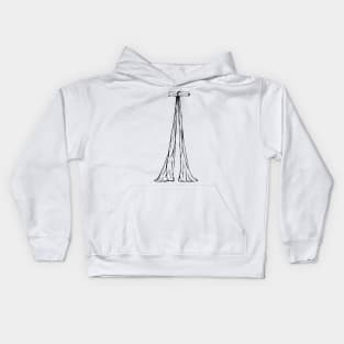 Aerial silks circus Kids Hoodie